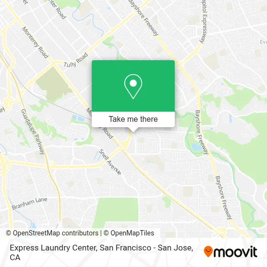 Express Laundry Center map