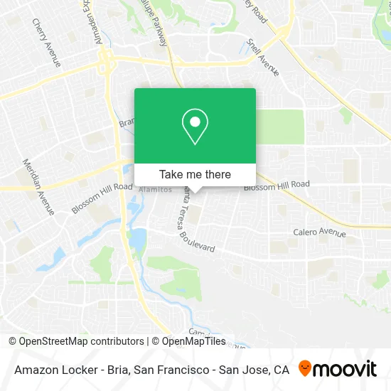 Amazon Locker - Bria map