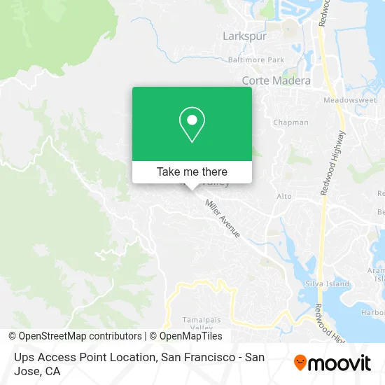 Ups Access Point Location map