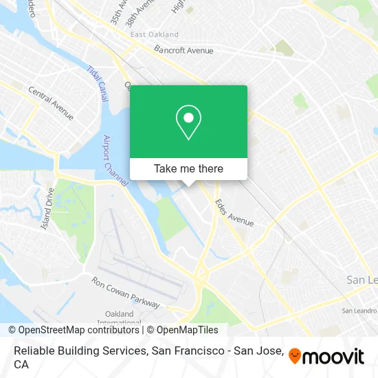 Reliable Building Services map