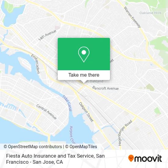 Fiesta Auto Insurance and Tax Service map