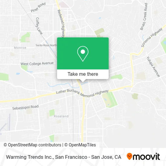 Warming Trends Inc. map