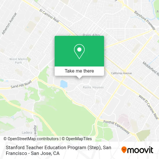 Stanford Teacher Education Program (Step) map