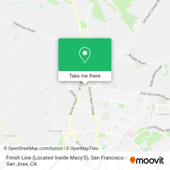 Finish Line (Located Inside Macy'S) map