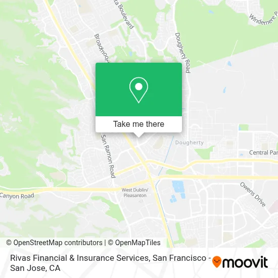 Rivas Financial & Insurance Services map