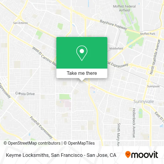 Keyme Locksmiths map