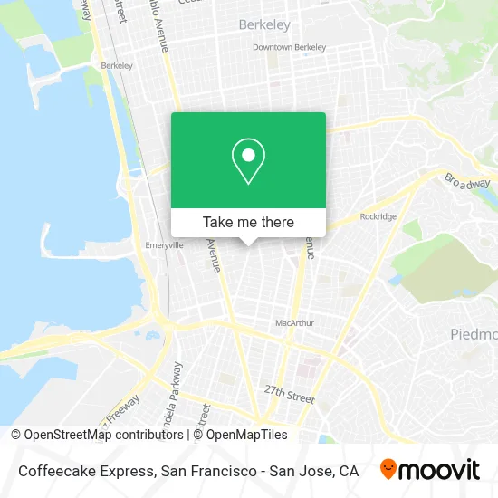 Coffeecake Express map