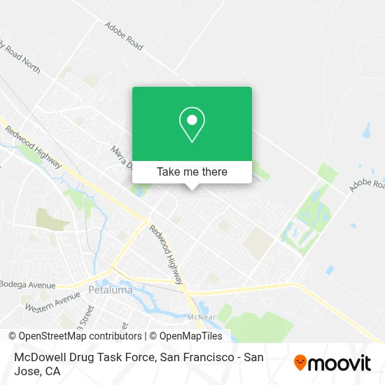 McDowell Drug Task Force map