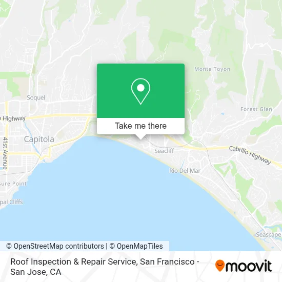 Roof Inspection & Repair Service map