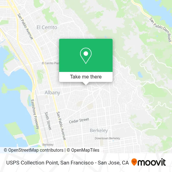 USPS Collection Point map