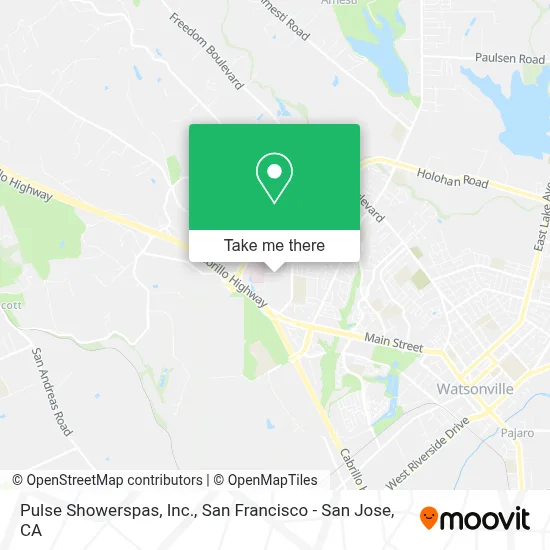 Pulse Showerspas, Inc. map