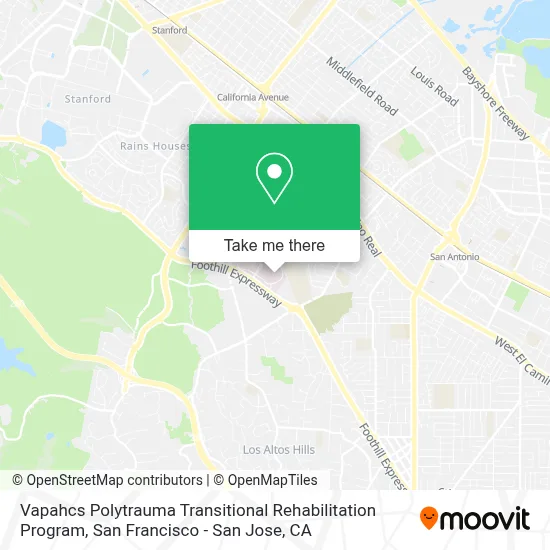 Vapahcs Polytrauma Transitional Rehabilitation Program map