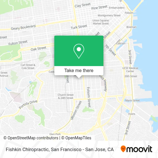 Fishkin Chiropractic map