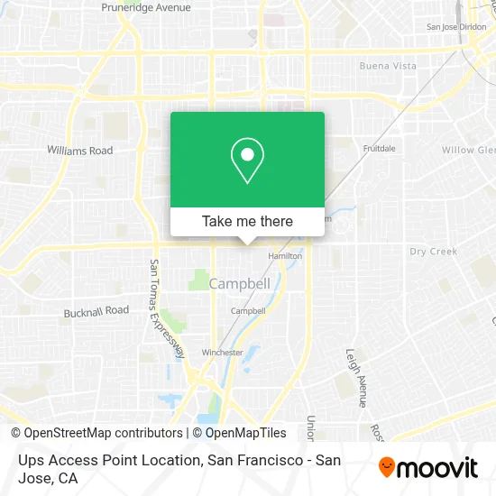 Ups Access Point Location map