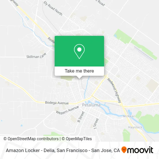 Amazon Locker - Delia map