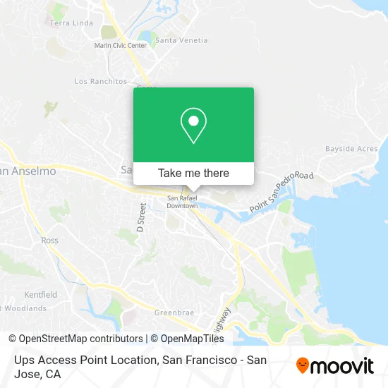 Ups Access Point Location map