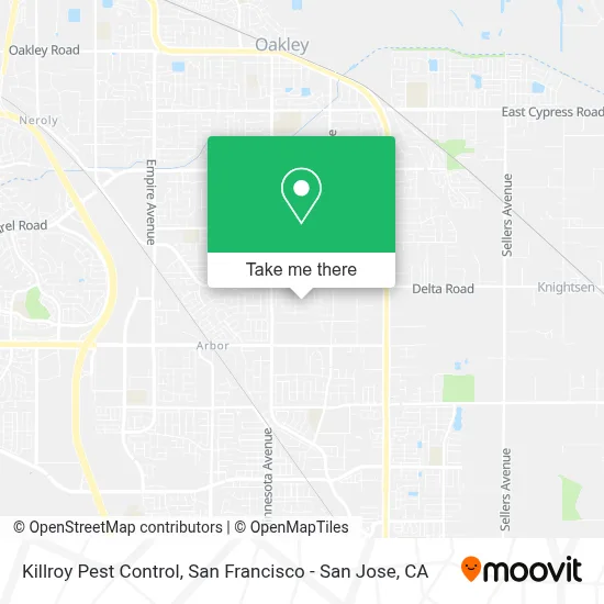 Killroy Pest Control map
