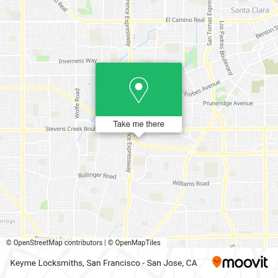 Keyme Locksmiths map