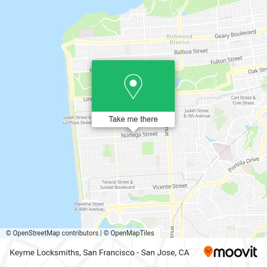 Keyme Locksmiths map