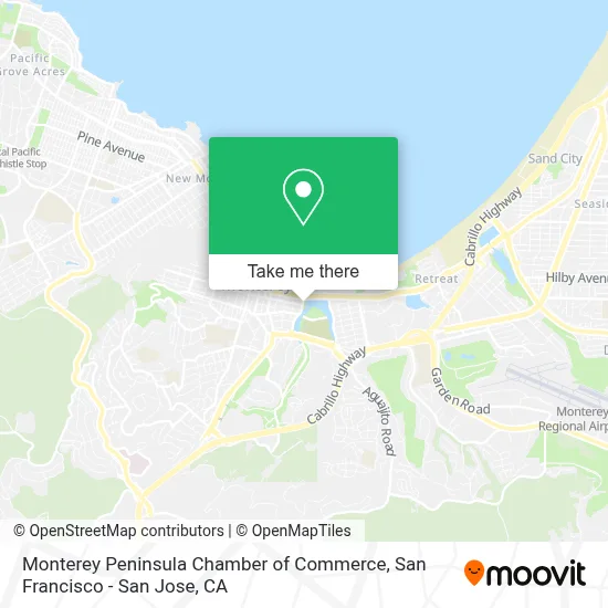 Monterey Peninsula Chamber of Commerce map