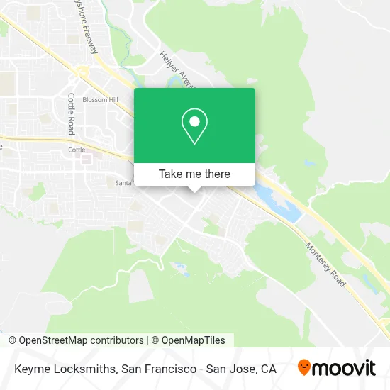 Keyme Locksmiths map