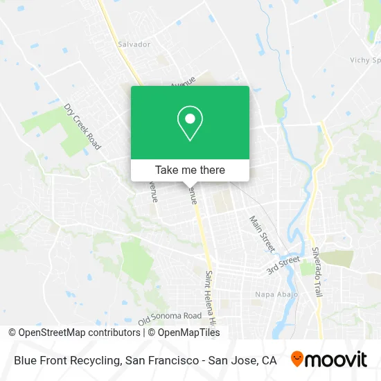 Blue Front Recycling map