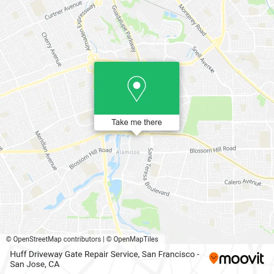 Huff Driveway Gate Repair Service map
