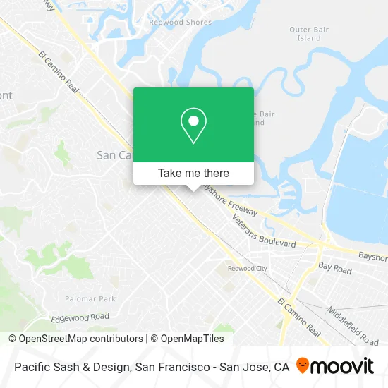 Pacific Sash & Design map