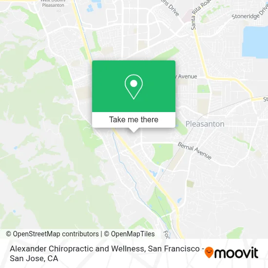 Alexander Chiropractic and Wellness map