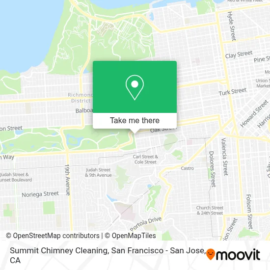Summit Chimney Cleaning map