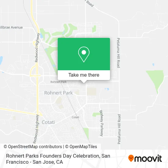 Rohnert Parks Founders Day Celebration map