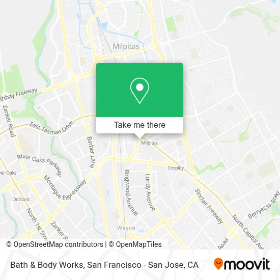 Bath & Body Works map