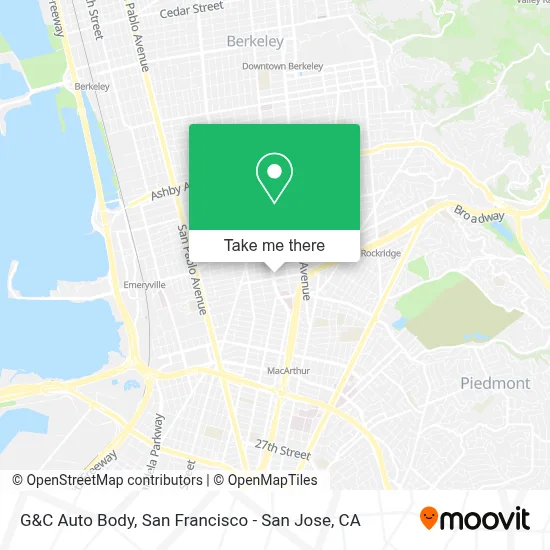 G&C Auto Body map