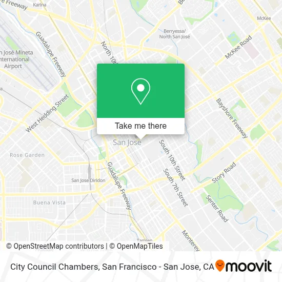 City Council Chambers map