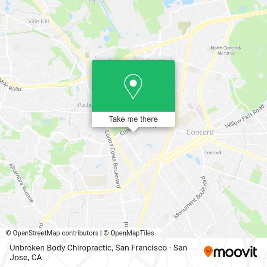 Unbroken Body Chiropractic map