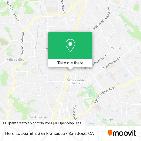 Hero Locksmith map