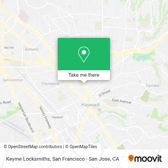 Keyme Locksmiths map