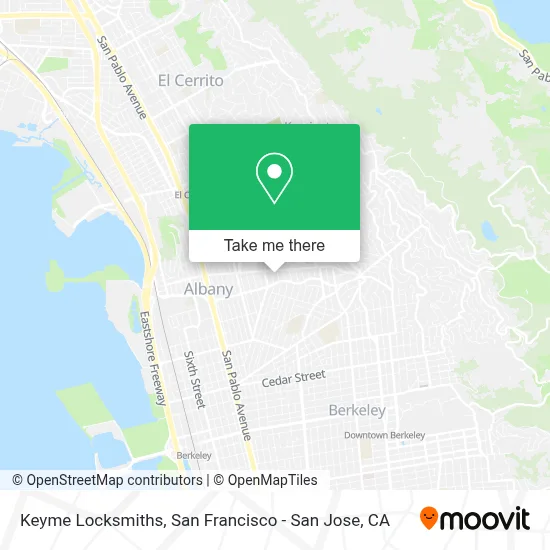 Keyme Locksmiths map