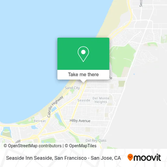 Seaside Inn Seaside map