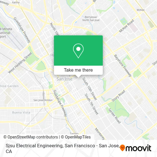 Sjsu Electrical Engineering map