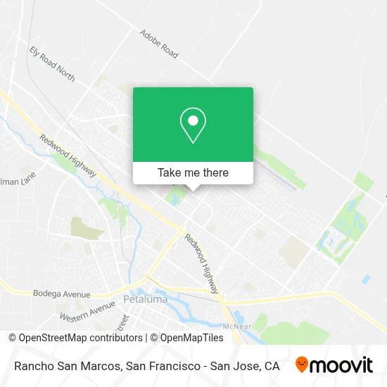 Rancho San Marcos map