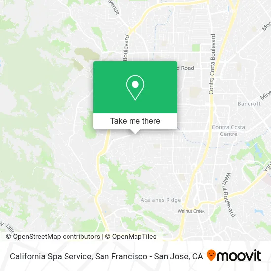 California Spa Service map