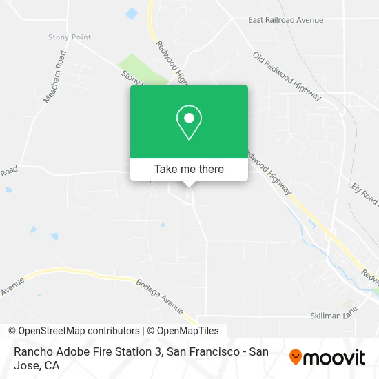 Rancho Adobe Fire Station 3 map