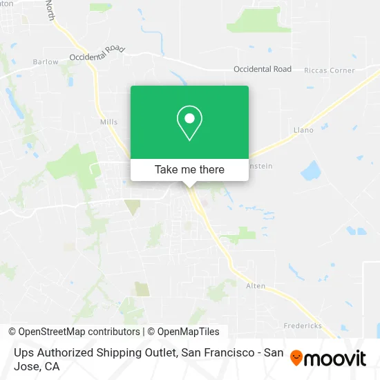 Ups Authorized Shipping Outlet map
