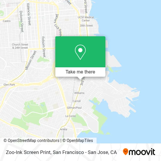 Zoo-Ink Screen Print map