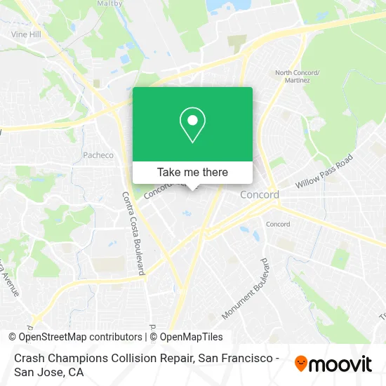 Crash Champions Collision Repair map