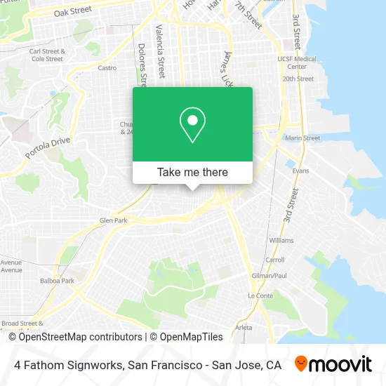 4 Fathom Signworks map