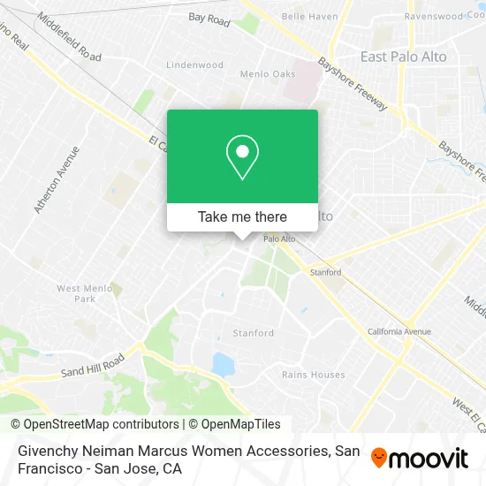 Givenchy Neiman Marcus Women Accessories map