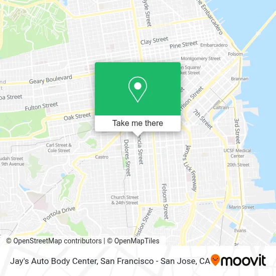 Jay's Auto Body Center map