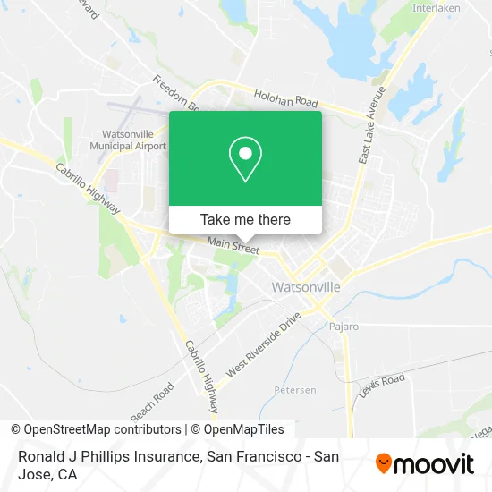 Ronald J Phillips Insurance map